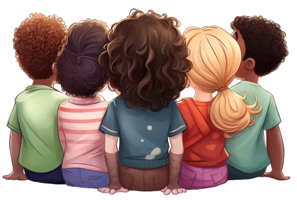 Kids looking at stars